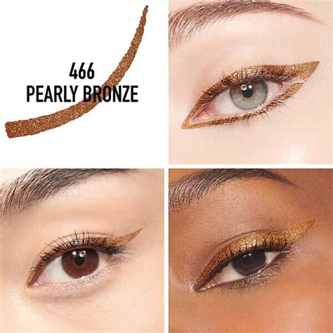 dior pearly bronze|diorshow 24h eyeliner.